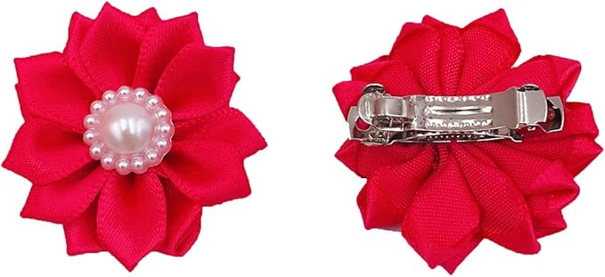 PET SHOW 10pairs Flower Small Dogs Hair Bows 10 Colors