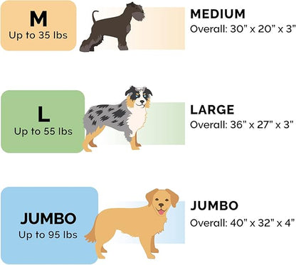 Furhaven Memory Foam Dog Bed for Medium/Small Dogs w/ Removable Washable Cover 35 lbs 30.0"L x 20.0"W x 3.0"Th