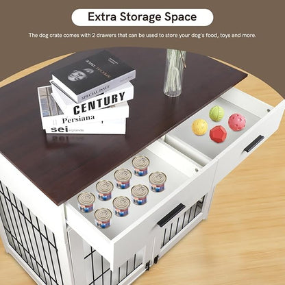 Snowtaros Dog Crate Furniture 36.6 Inch