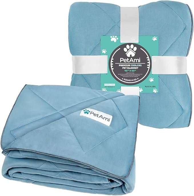 PetAmi Premium Cooling Dog Blanket 40x60, Dusty