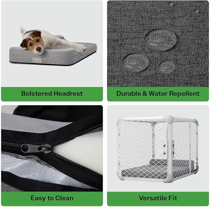 Diggs Bolstr Dog Bed I Water Resistant Pet