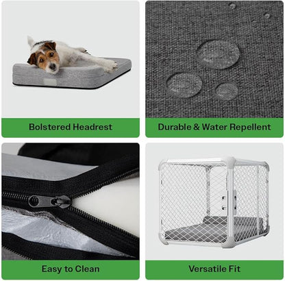 Diggs Bolstr Dog Bed I Water Resistant Pet