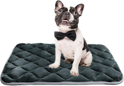 furrybaby Dog Bed Mat Flat Crate Mat with Anti-Slip Bottom Machine Washable Pet Kennel Pad for Dog Sleeping (XM 36x23''