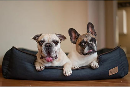 P.L.A.Y. Pet Lifestyle and You Denim Brown Lounge Bed for Dogs