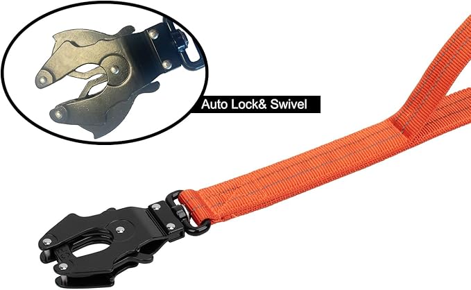 ICEFANG Tactical Dog Leash K9 Training 2 Control 6 FT)