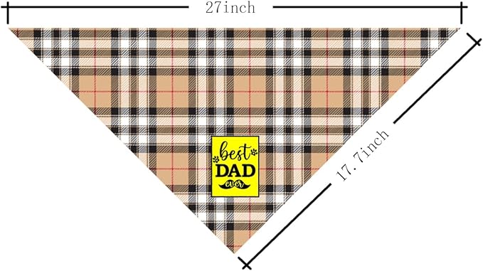 Best Dad Ever Dog Bandana (C15)