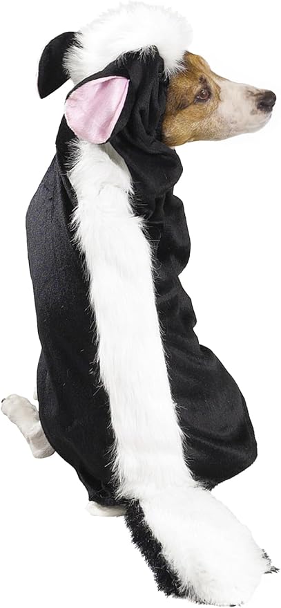 Halloween Dog Skunk Costume Funny Cute Halloween Clothes for Pet Dogs (Black