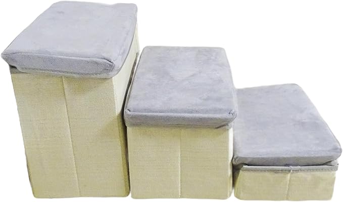 Dog Stairs with Storage 3 Tiers