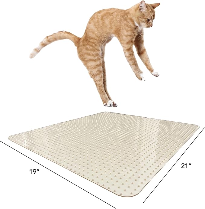 RESILIA Furniture Protector Pet Deterrent Tiles 21 Inches 19 Inches, 2 Pack