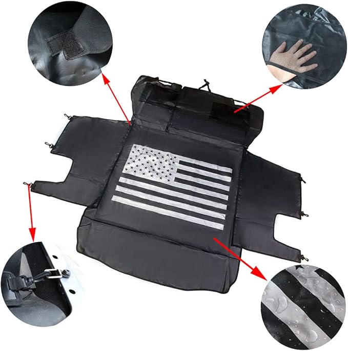 BESTAOO Dog Cargo Liner for Jeep 2007-2024 Jeep 4-Door, Heavy