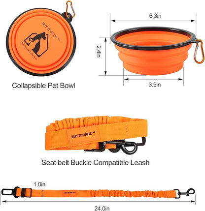 Dog Car Seat Cover Front Seat Protector Nonslip Scratchproof Durable & Padded Standard Pet Hair Resistant Blankets for Cars