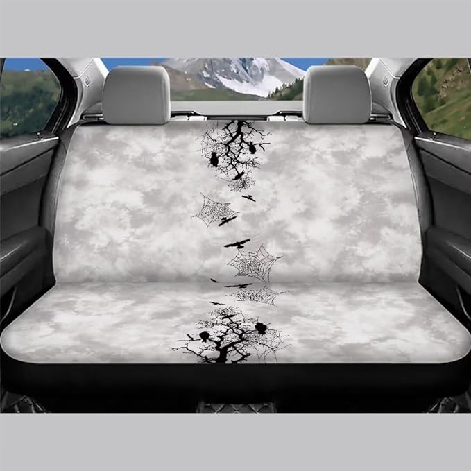 Crow Spider Web Car Seat Covers for Men Womens