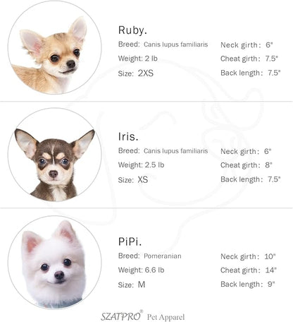 Striped Teacup Pet Dog T-Shirts 100% Cotton 2X-Small