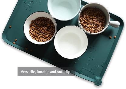 Hoki Found L Silicone Pet Food Mats Tray