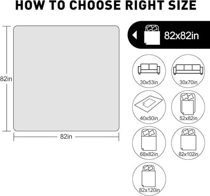 SYSLOON Waterproof Dog Bed Cover Sofa,Car,82"x82",Light Grey