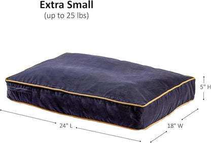 Buster Reversible Rectangle Pillow Style Dog Bed (24 x 18 in.)