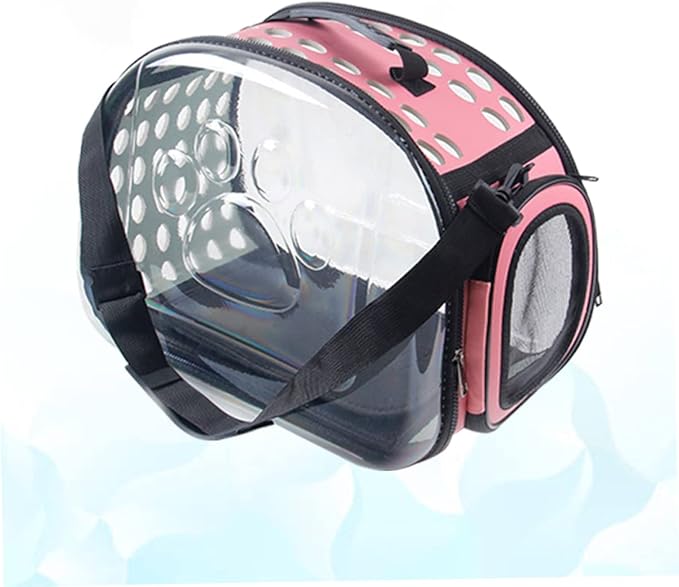 TENDYCOCO Pet Carrier for Cat Pet Carrier Backpack Purse Holders for Your Car Small Dog Backpack Cars Backpack Pet Bag Cat Backpack Transparent Purse Transparent Bag Breathable Pink