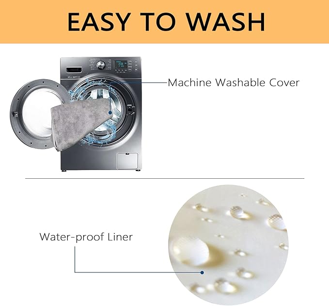 EMPSIGN Stylish Dog Bed Mat Dog Crate Pad Mattress Reversible (Cool & Warm) Grey,XL(41''''*28''''*3'''')