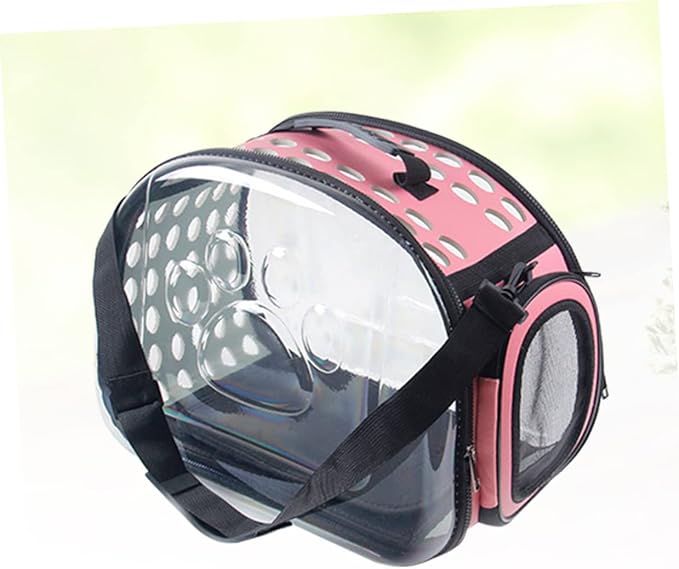 TENDYCOCO Pet Carrier for Cat Pet Carrier Backpack Purse Holders for Your Car Small Dog Backpack Cars Backpack Pet Bag Cat Backpack Transparent Purse Transparent Bag Breathable Pink