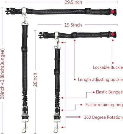 Dog Seat Belt 5-in-1 Multi-Functional