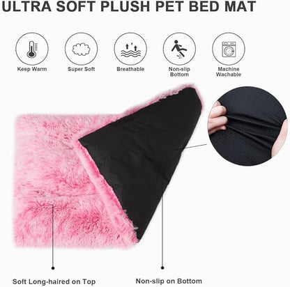 Vonabem Large Dog Bed Pink 36inch 35 23 inch