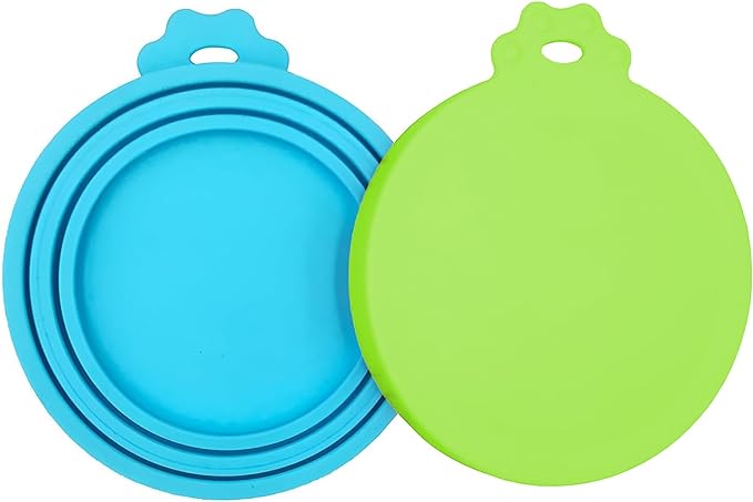 2 Pack Pet Food Cans Lids