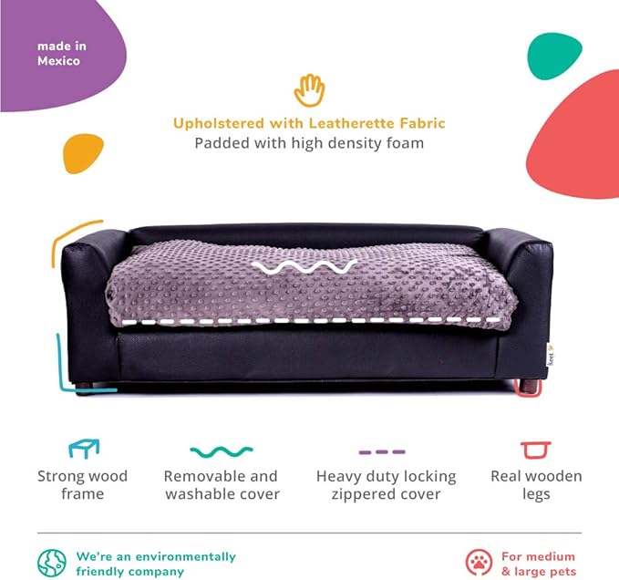 Keet Fluffy Deluxe Pet Bed (40x23x13)