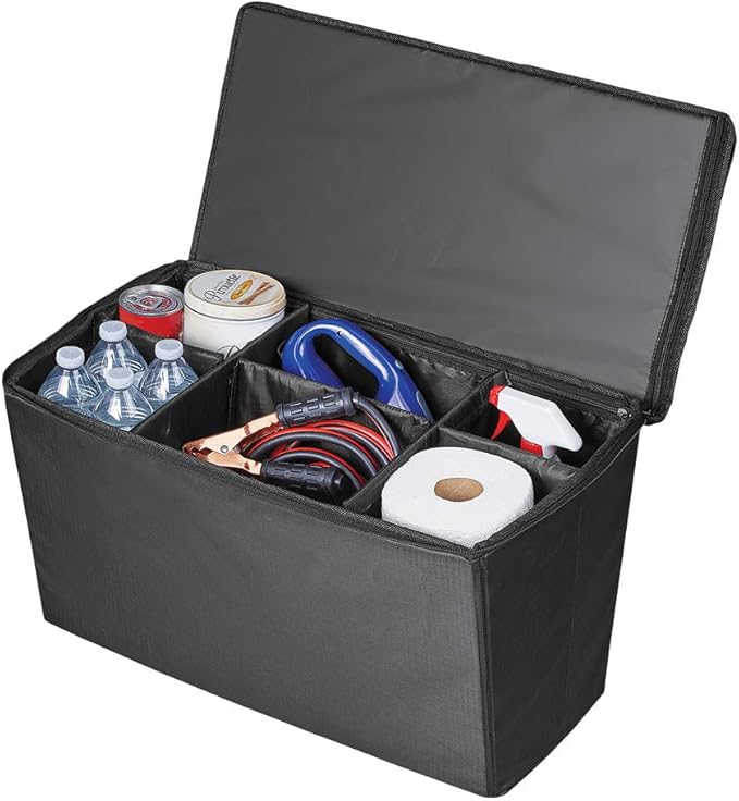 Collections Etc Quilted Pet Seat Extender with Adjustable Storage Bins for Travel