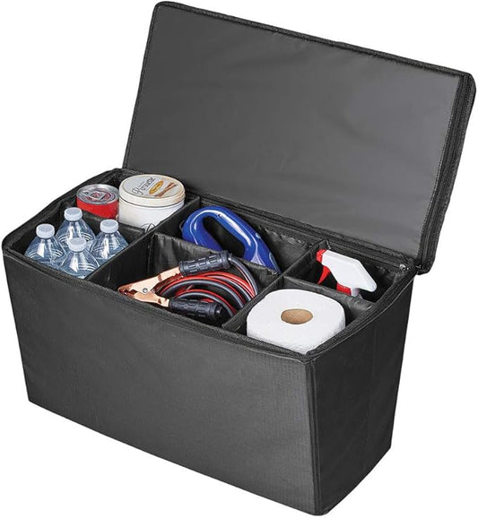 Collections Etc Quilted Pet Seat Extender with Adjustable Storage Bins for Travel