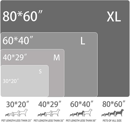 PETHUR Waterproof Dog Blankets for Large Dogs 40"x60", Light