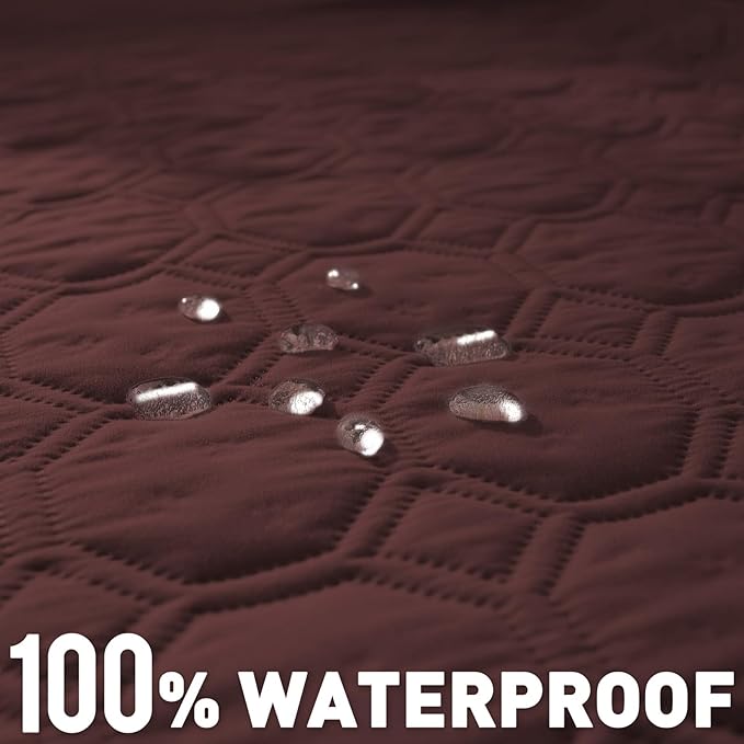 SYSLOON Waterproof Dog Bed Cover Sofa,Car,40"x50",Coffee