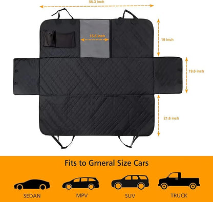 Dog Seat Cover Back Seat Pet Cover 100% Waterproof Scratchproof Dog Hammock Non-Slip Pet Liner Dog Back Seat Pet Mat for Interior Accessories (Model Y