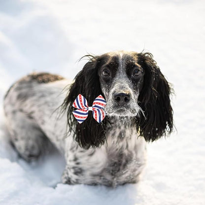 24PCS 4th of July Big Dog Hair Bows