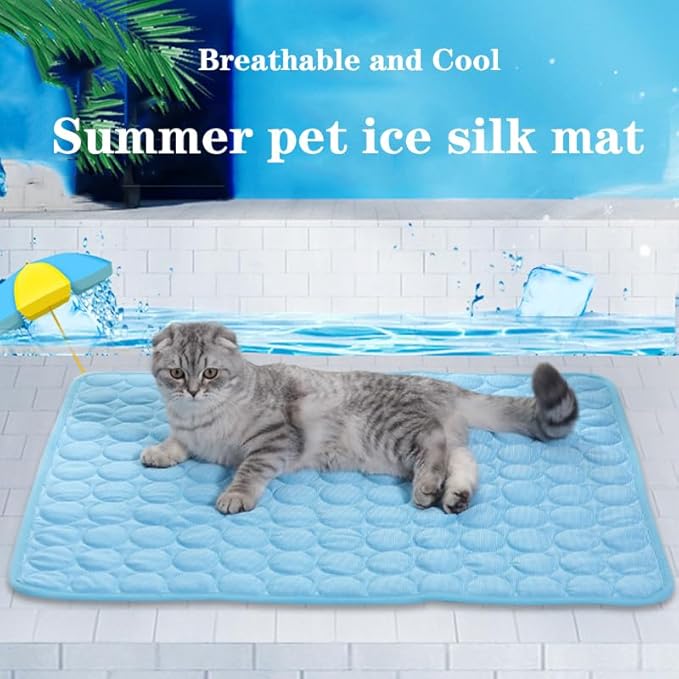 Pet Cooling Mats for Dogs 55*70, Blue
