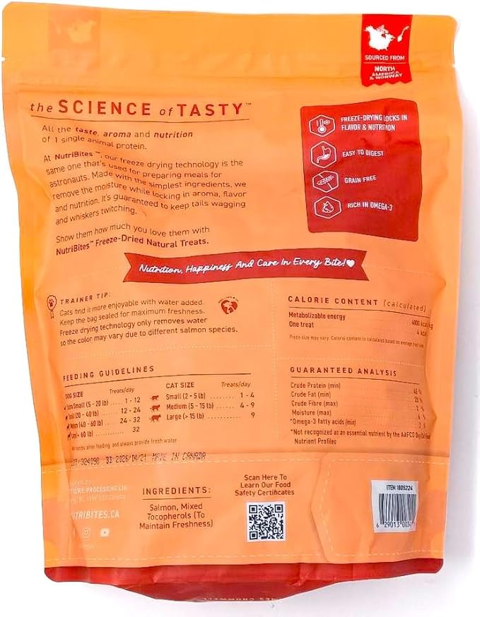 Nutri Bites Freeze Dried Salmon Dog Treats 18
