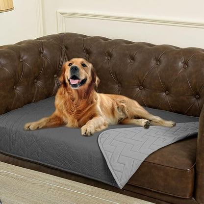 Ameritex 100% Waterproof Dog Bed Blankets double Sided Dog Couch Cover Knurling Pattern pet bed cover Reversible Furniture Couch Sofa Car for Puppy Kids