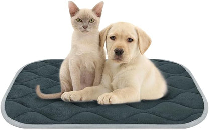 urrybaby Dog Bed Mat Flat Crate Mat with Anti-Slip Bottom Machine Washable Pet Kennel Pad for Dog Sleeping (S 24x18''