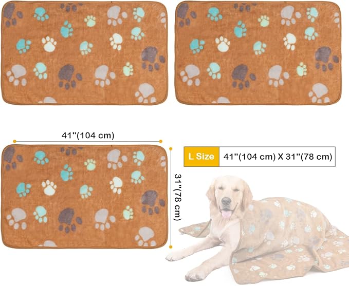 Dono 1 Pack 3 Dog Blankets for Small Dogs