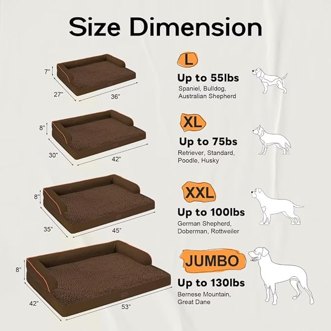 Large Dog Bed Orthopedic Washable
