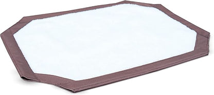 K&H Pet Products Self-Warming Pet Cot Cover Replacement (Cot Sold Separately) - Chocolate/Fleece, Medium 32 X 25 Inches