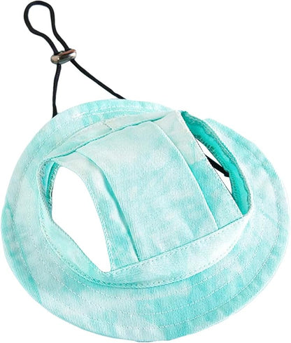 Generic Tie Dye Dog Hat with Ear Hole