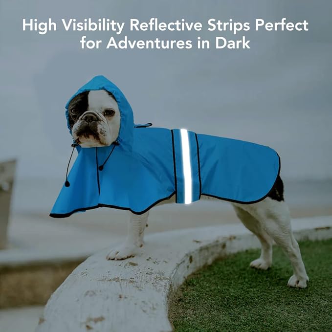 Waterproof Hooded Dog Raincoat