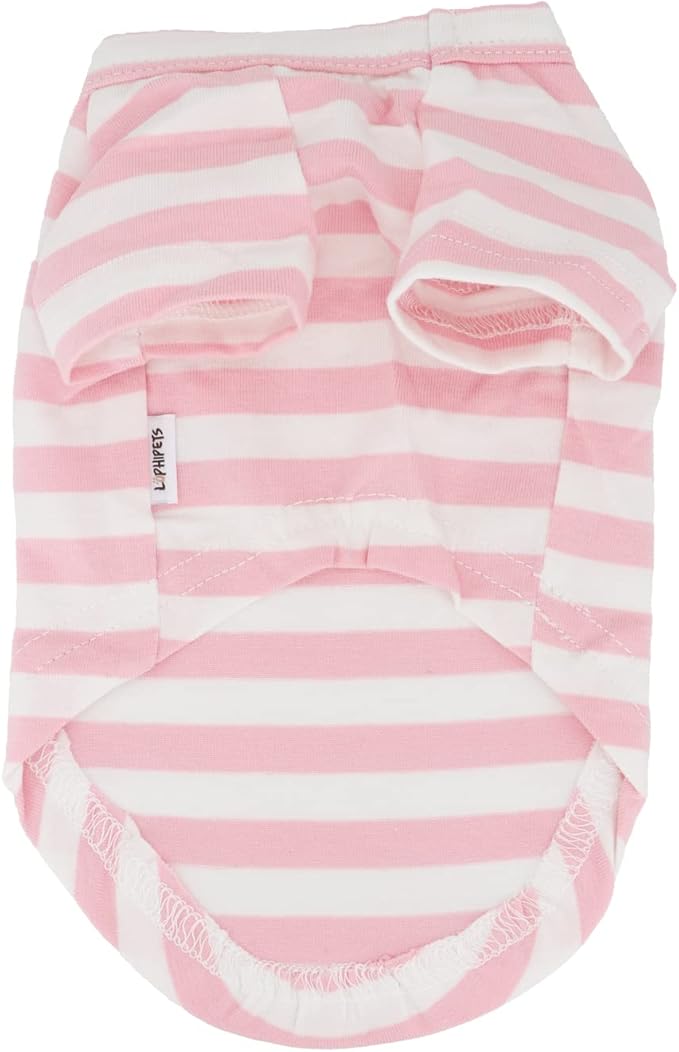 LOPHIPETS 100% Breathable Cotton Striped Dog Tee Shirt