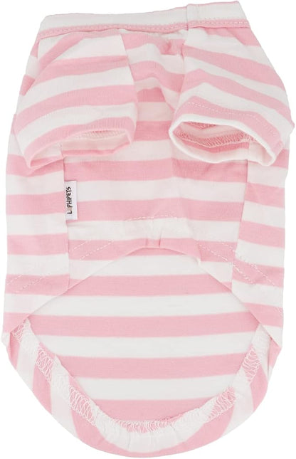 LOPHIPETS 100% Breathable Cotton Striped Dog Tee Shirt