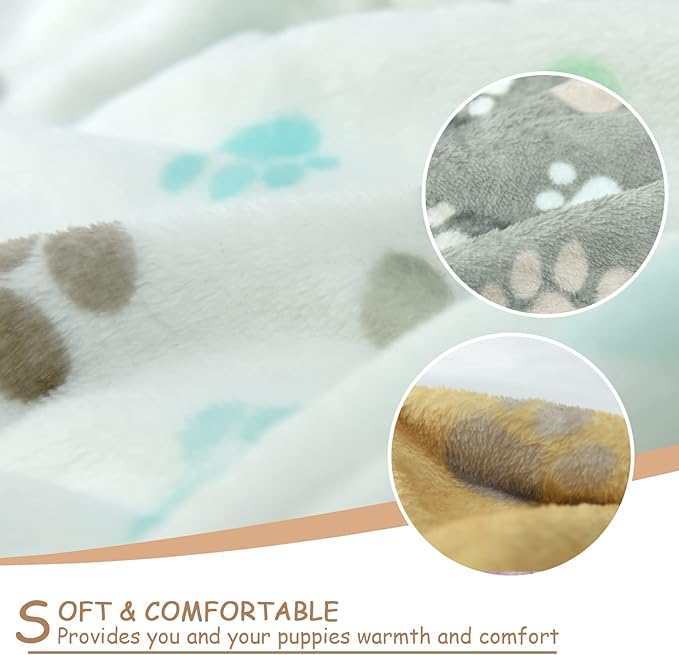 Dog Blankets for Medium Dogs 3 Pack 23" x 16" Small