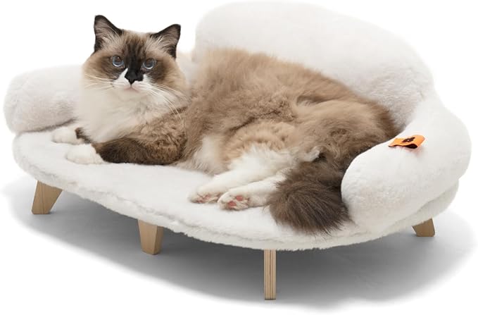 MEWOOFUN Cat Bed with Removable Washable Cover