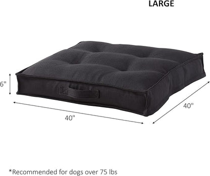 Happy Hounds Milo Square Tufted Pillow Dog Bed (40" x 40"), 40.0" 40.0" W 6.0" Th