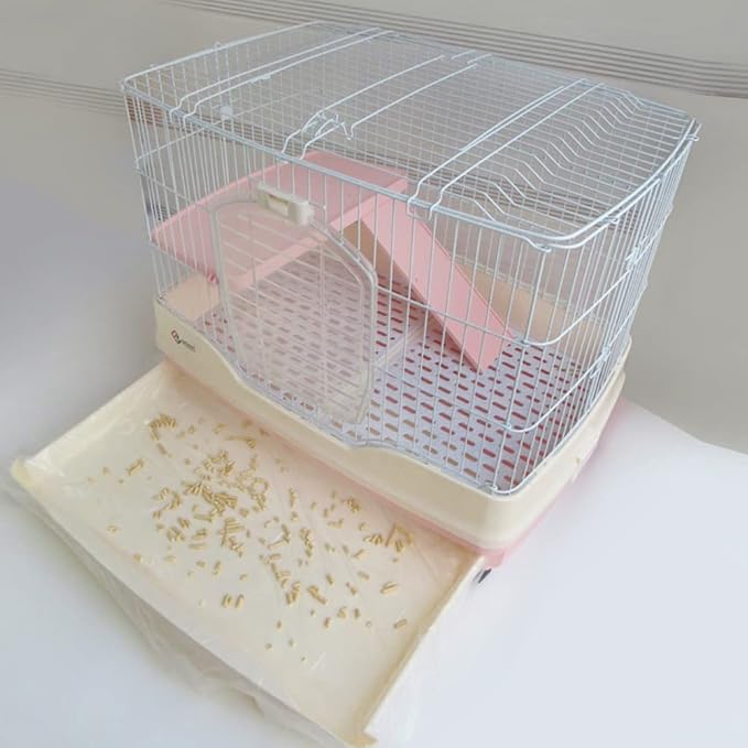 Lasensm Disposable Rabbit Cage Litter Box Bag, Transparent, 75x55cm, 50 Pieces