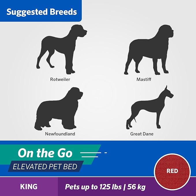 Coolaroo On The Go Cooling Elevated Dog Bed