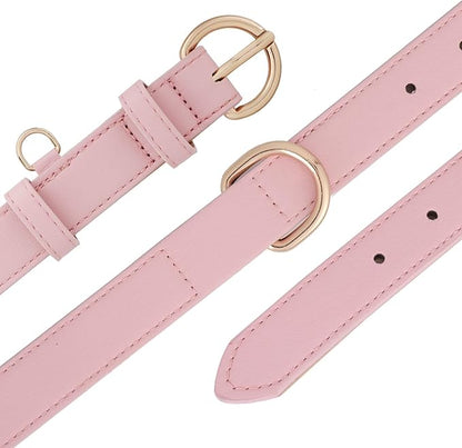 WHIPPY Soft Padded Leather Dog Collar for Small Medium Large Dogs Heavy Duty Dog Collar with Adjustable Rust-Proof Metal Hardware